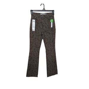 New Tinseltown Y2K Style Leopard Print Size 0 High Rise Boot Cut Pants